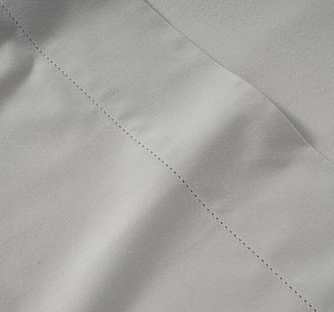 100% Organic Washed Cotton Sheet Set - Silver