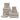 18 Piece 100% Cotton Towel Set 550GSM - Platinum