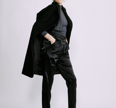 MRS JONES BY JAYSON BRUNSDON - CHARCOAL SHIVAWN CARDIGAN