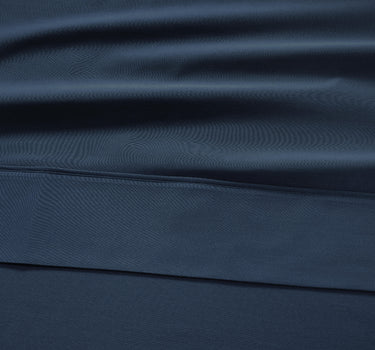 100% Cotton Sateen 500TC Sheet Set - Estate Blue