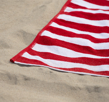 Cabana Beach Towels - Red