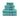 6 Piece Cotton Towel Set 550GSM - Teal