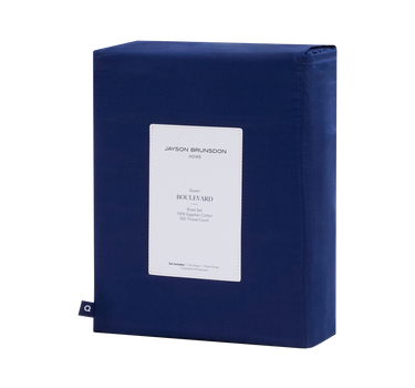 Boulevard 500TC Egyptian Cotton Sateen Sheet Set - Navy