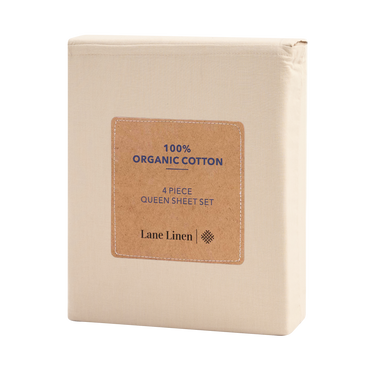 100% Organic Washed Cotton Sheet Set - Linen