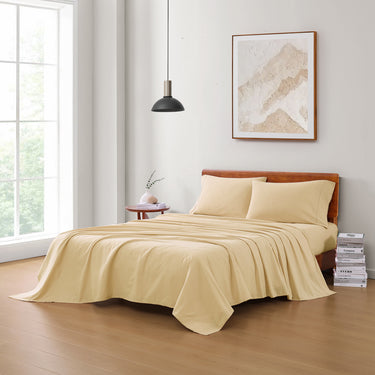 100% Organic Washed Cotton Sheet Set - Linen
