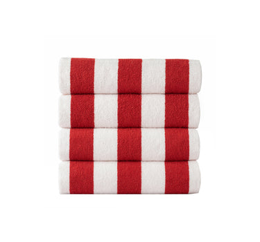 Cabana Beach Towels - Red