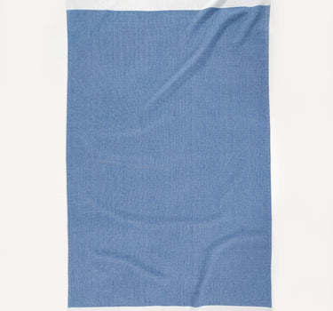 Set of 2 100% Cotton Herringbone Turkish Beach Towels  - Placid Blue